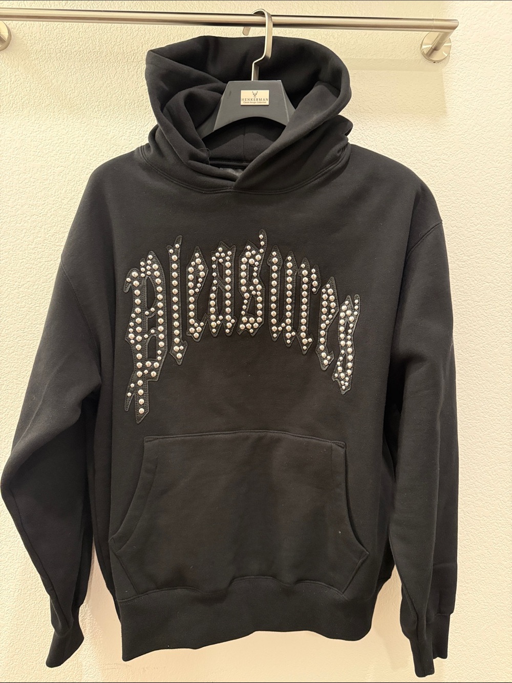 Pleasures studded men’s hoodie